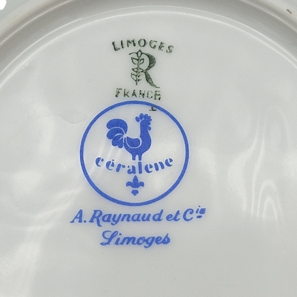 Vintage Raynaud Limoges France Ceralene Edelweiss Flat Cup & Saucer Set - Picture 7 of 10